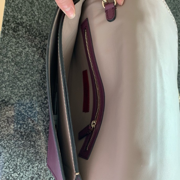 Valentino Garavani Rockstud Flap Clutch - Purple - Picture 2 of 4